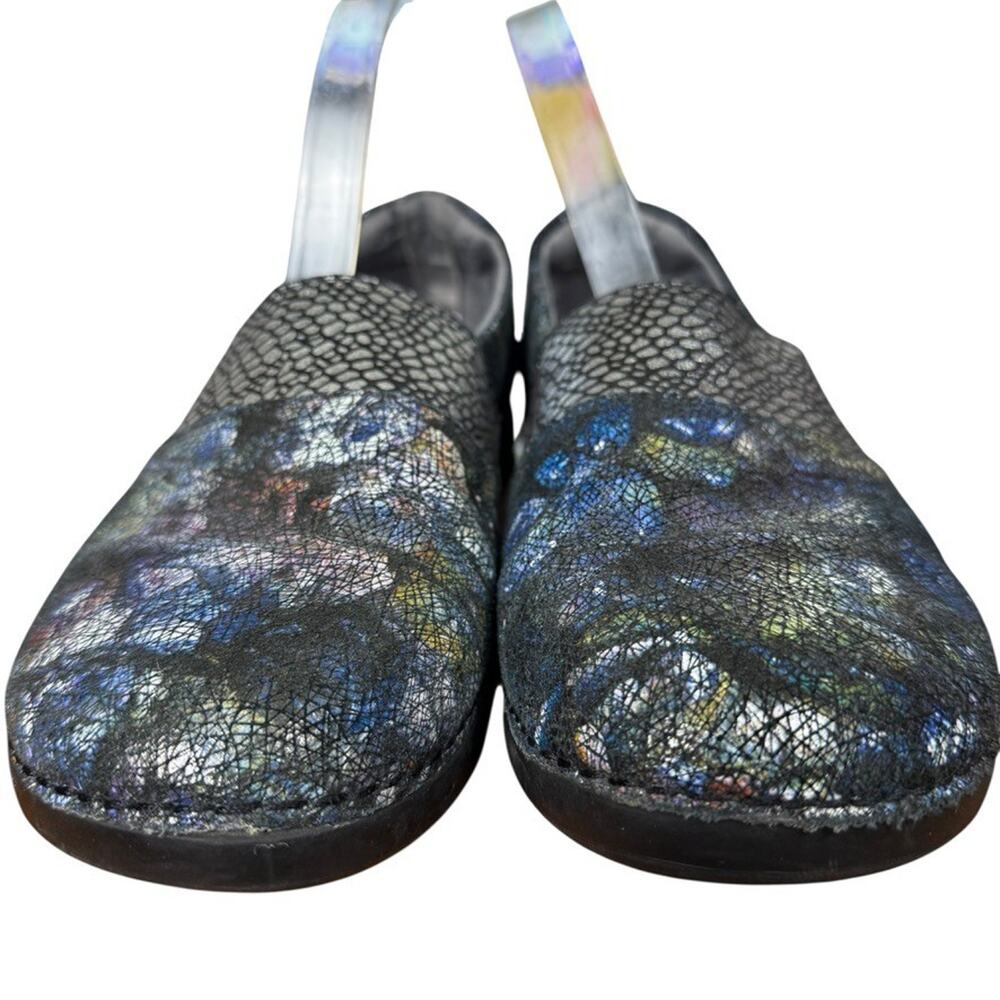 Alegria Glee Quarry Crackle Leather Slip On Comfort Shoes Flats Loafers 40 / 10 - Picture 7 of 16